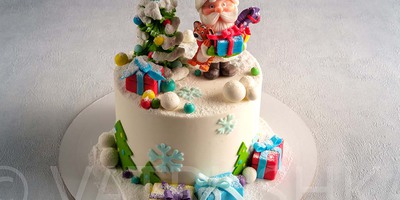 Торт Веселые Дед Мороз 